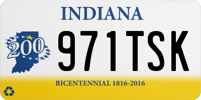 IN license plate 971TSK