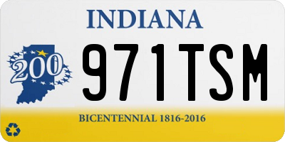 IN license plate 971TSM