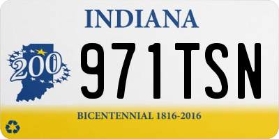 IN license plate 971TSN