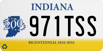 IN license plate 971TSS