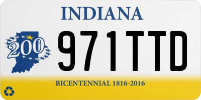 IN license plate 971TTD