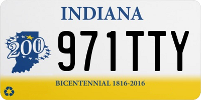 IN license plate 971TTY