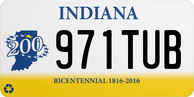 IN license plate 971TUB