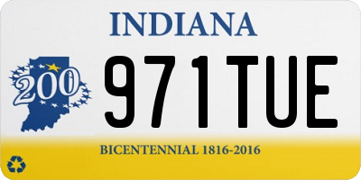 IN license plate 971TUE
