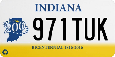 IN license plate 971TUK