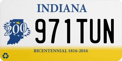 IN license plate 971TUN