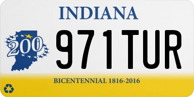 IN license plate 971TUR