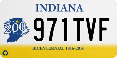 IN license plate 971TVF