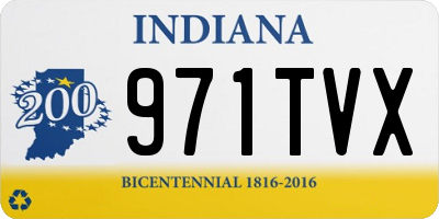 IN license plate 971TVX