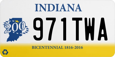 IN license plate 971TWA