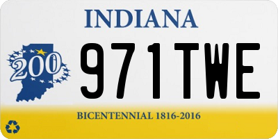 IN license plate 971TWE