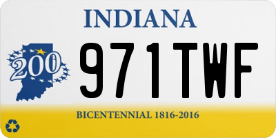 IN license plate 971TWF