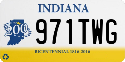 IN license plate 971TWG