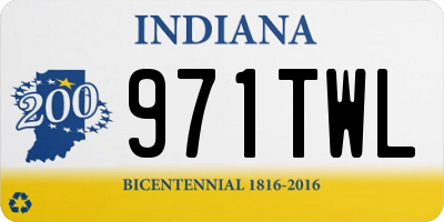 IN license plate 971TWL