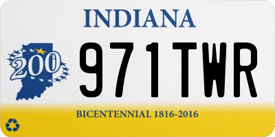 IN license plate 971TWR