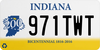 IN license plate 971TWT