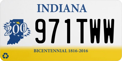 IN license plate 971TWW