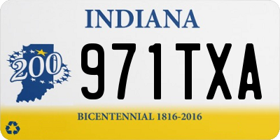 IN license plate 971TXA