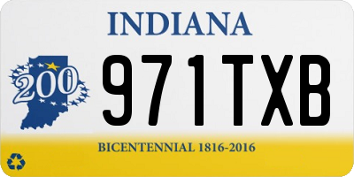IN license plate 971TXB