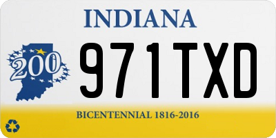 IN license plate 971TXD