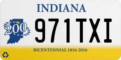 IN license plate 971TXI