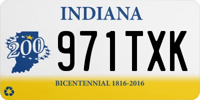 IN license plate 971TXK