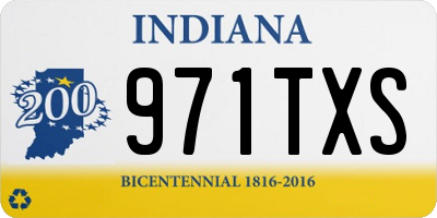 IN license plate 971TXS