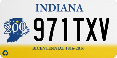 IN license plate 971TXV