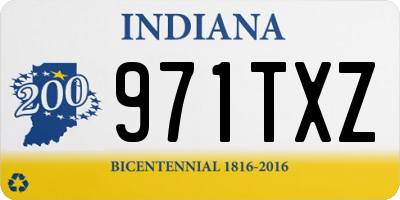 IN license plate 971TXZ