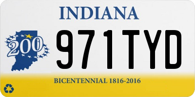 IN license plate 971TYD