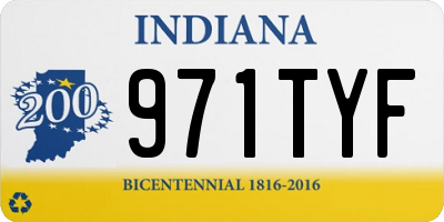 IN license plate 971TYF