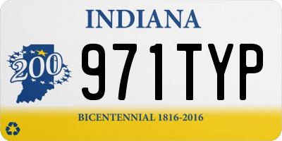 IN license plate 971TYP