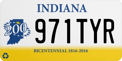 IN license plate 971TYR