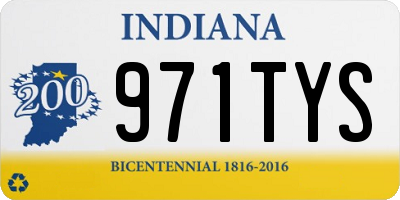 IN license plate 971TYS