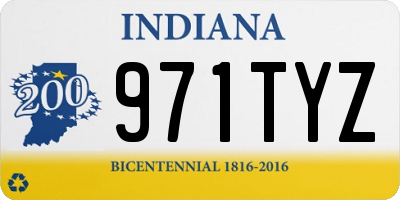 IN license plate 971TYZ