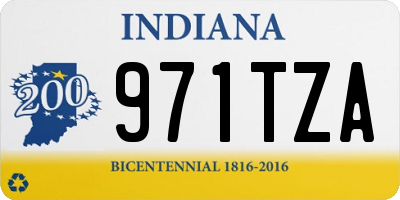 IN license plate 971TZA