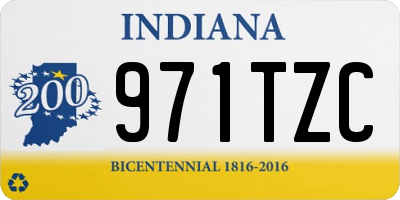 IN license plate 971TZC