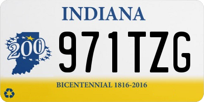 IN license plate 971TZG