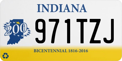 IN license plate 971TZJ