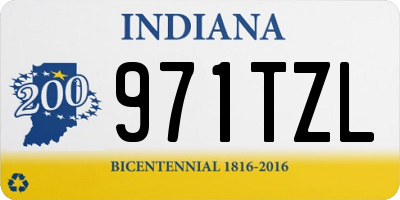 IN license plate 971TZL
