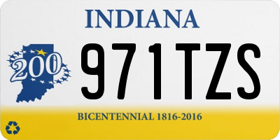 IN license plate 971TZS