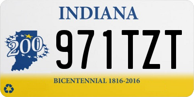 IN license plate 971TZT