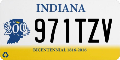 IN license plate 971TZV
