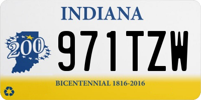 IN license plate 971TZW