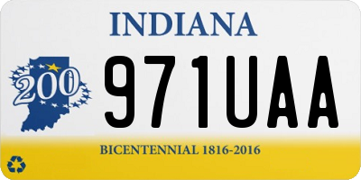 IN license plate 971UAA
