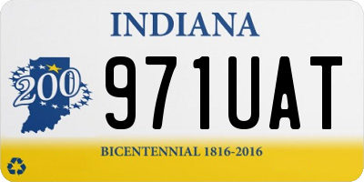 IN license plate 971UAT