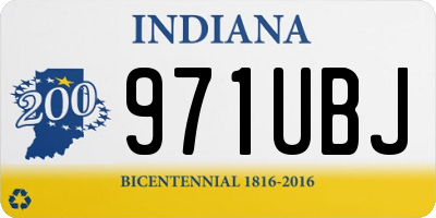 IN license plate 971UBJ