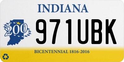 IN license plate 971UBK