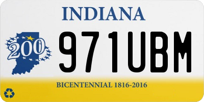 IN license plate 971UBM