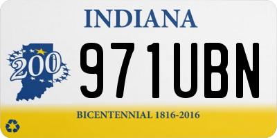 IN license plate 971UBN